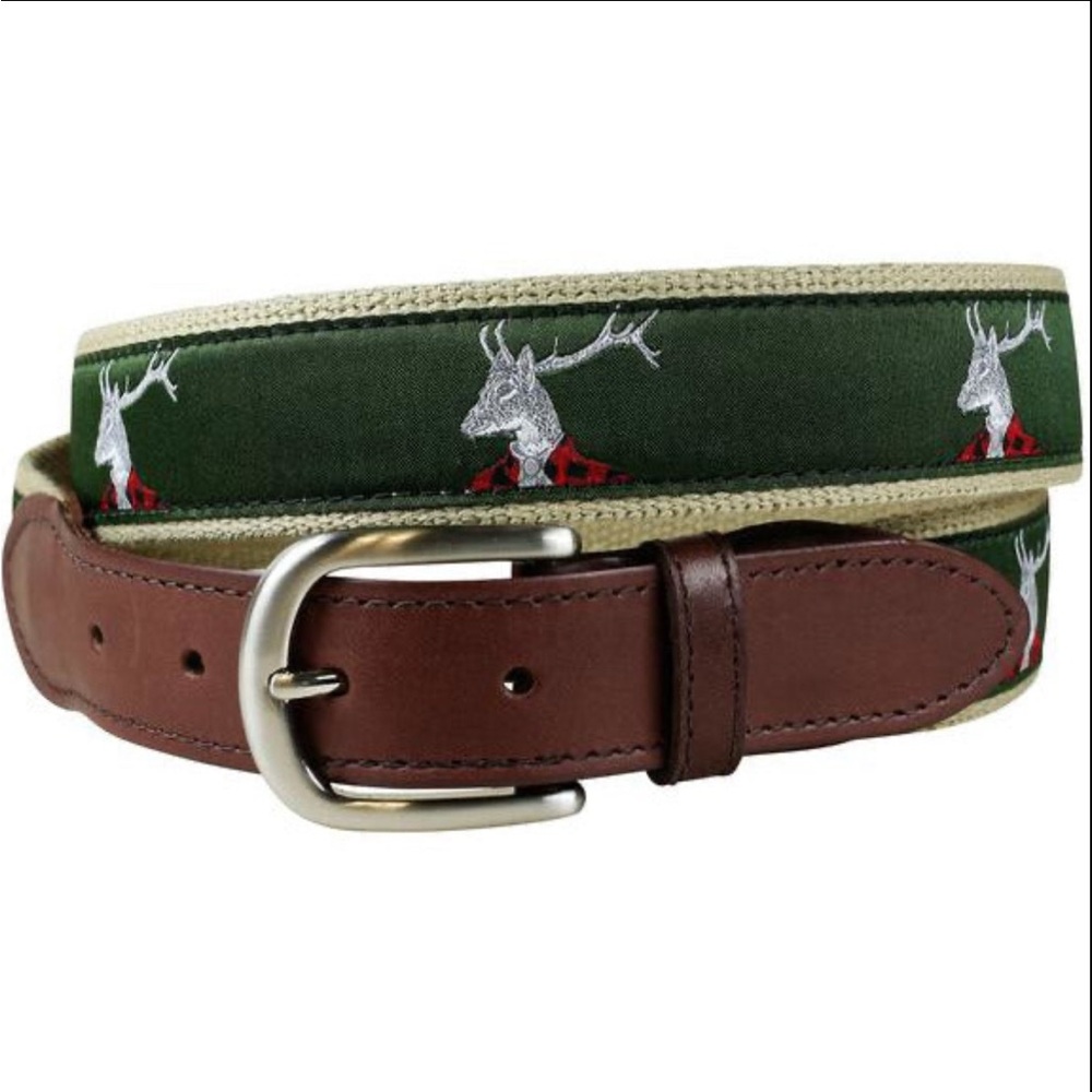 Dapper Stag Leather Belt